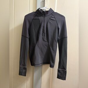 EUC Lululemon Two-Tone Ribbed Running Half Zip